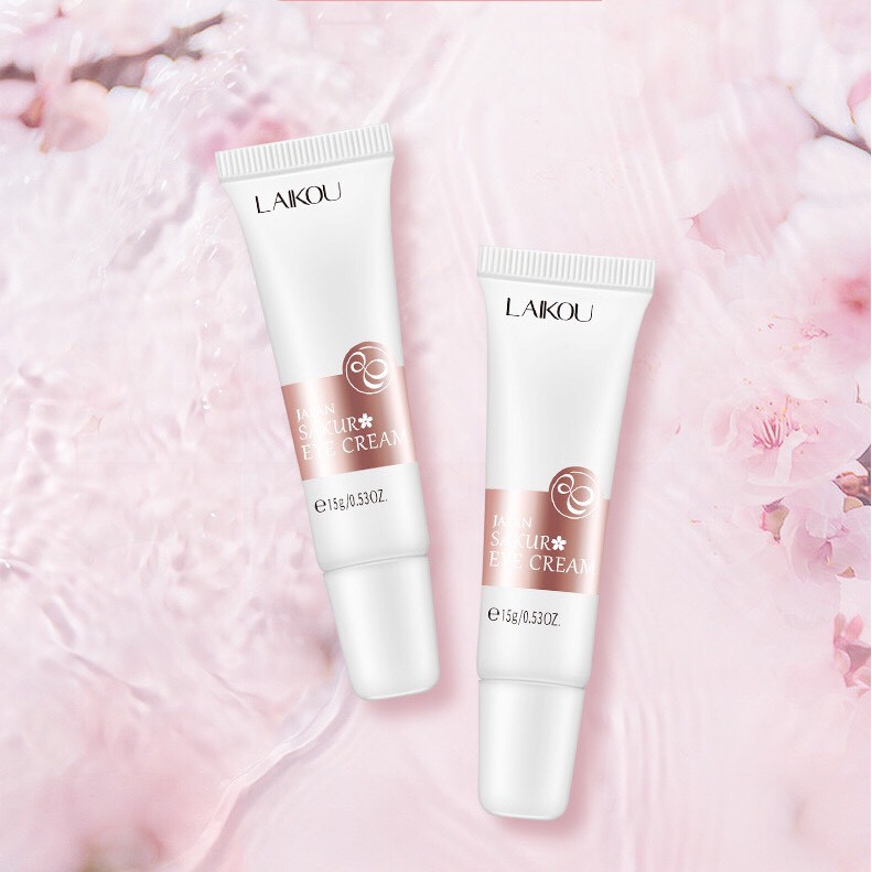 Kem mắt Hoa anh đào LAIKOU dưỡng ẩm giảm thâm quầng chống nhăn trẻ hóa vùng da mắt Japan Sakura Eye Cream LAIK20