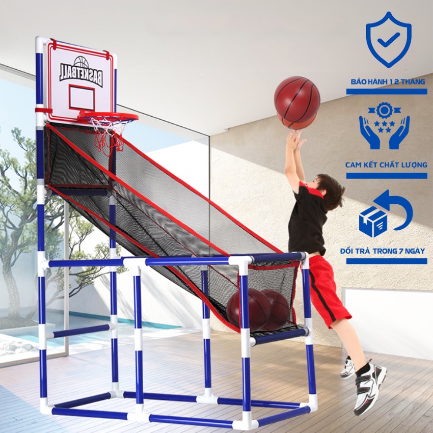 Bộ Đồ Chơi Bóng Rổ 5 Trong 1, Đồ Chơi Thông Minh Cho Bé, Trụ Bóng Rổ Đa Năng giúp bé tăng chiều cao nhanh chóng