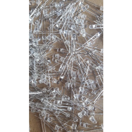 100 bóng led 3mm siêu sáng vỏ trong