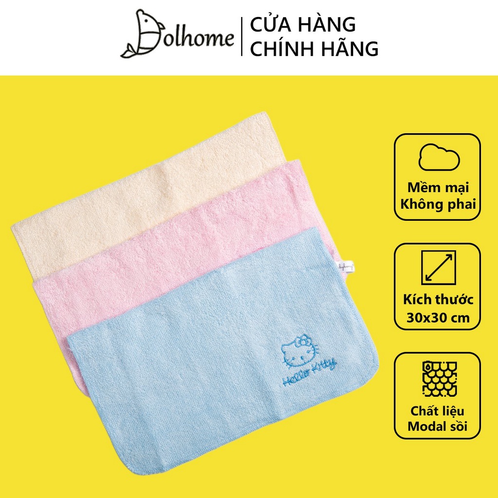 Khăn mặt cho bé Dolhome chất liệu modal 25x25cm mềm mại, thấm hút nước, kháng khuẩn-22386