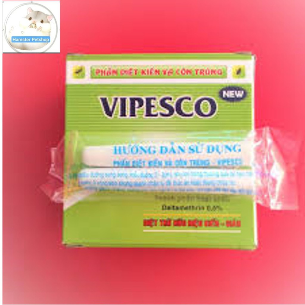 Phấn diệt kiến/chống kiến cho chuồng/lồng Hamster ( hộp 2 viên)