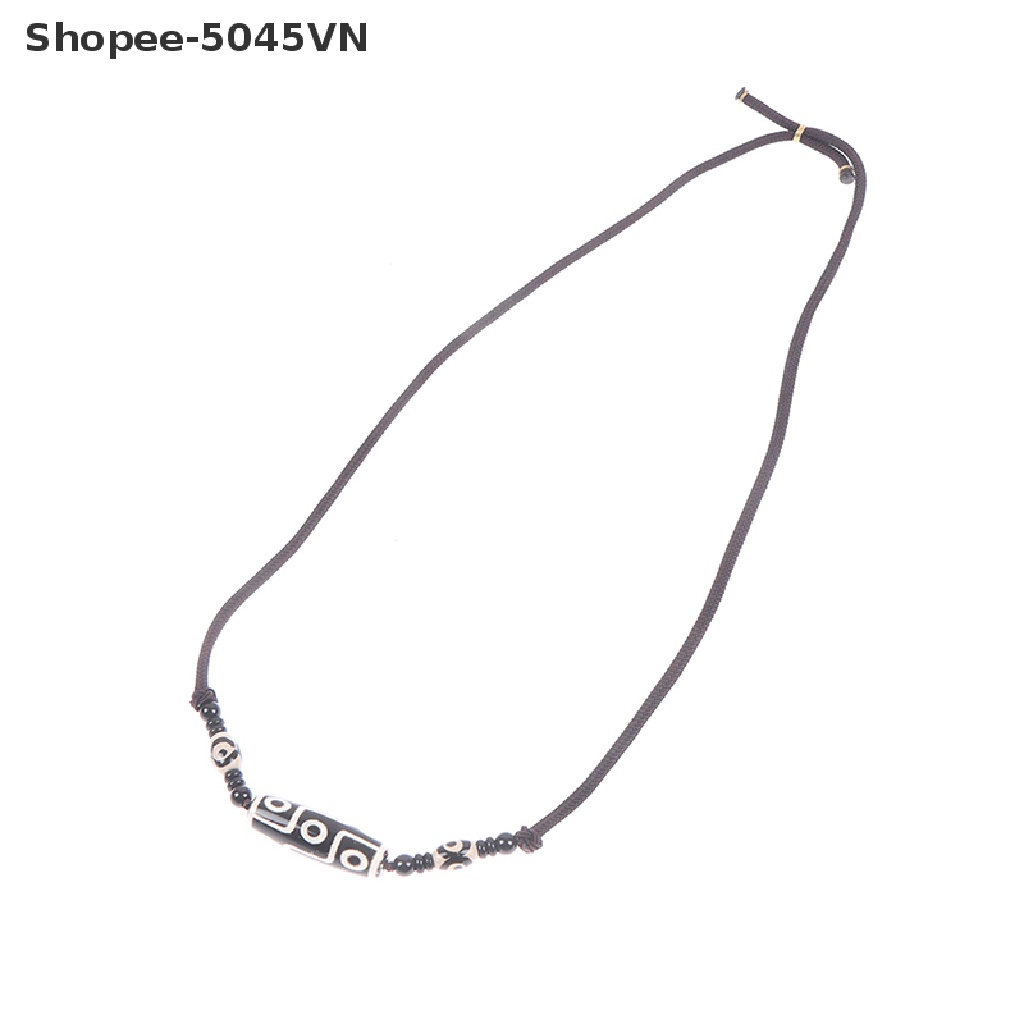 Vòng cổ mặt hình chín mắt phong cách Tây Tạng đơn giản thời trang dành cho nam và nữ