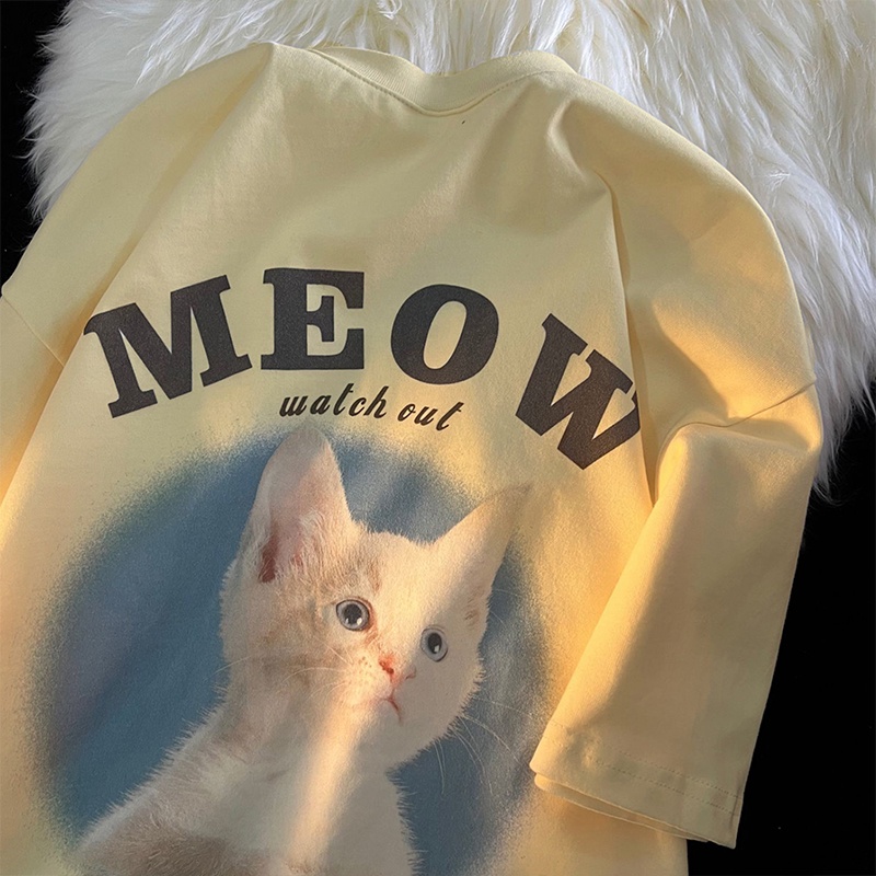 NRVP Áo thun tay ngắn cổ tròn bằng vải cotton 100% thời trang mùa hè dành cho nữ phong cách Hàn Quốc