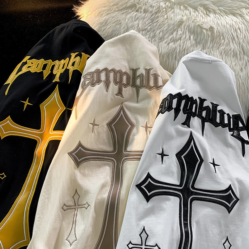 Áo thun nam nữ mỹ unisex tay lỡ Campblue , áo phông rộng polo in hình - khouse