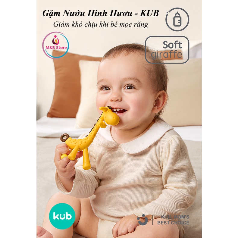 Gặm Nướu Silicon Cao Cấp Hình Hươu, Mềm Mại, Đàn Hồi Cao - KUB