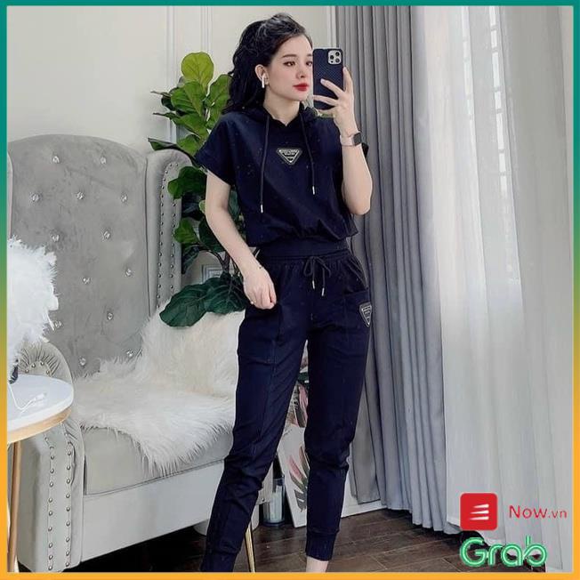 Bộ thể thao nữ thu đông mẫu mới 2021 logo pra.da siêu chất, Bộ thu đông nữ M2 siêu hot - Mặc là xinh ..