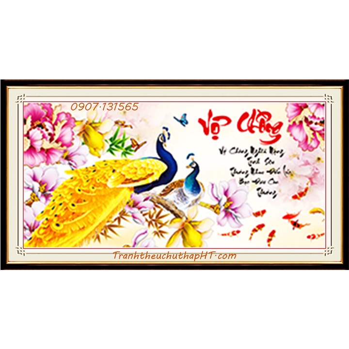 Tranh đính đá Vợ chồng DF394: 85*45cm - Tự đính