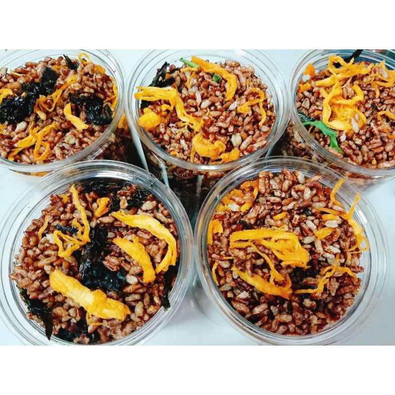 hủ pet-300gr gạo lức rong biển mix khô gà