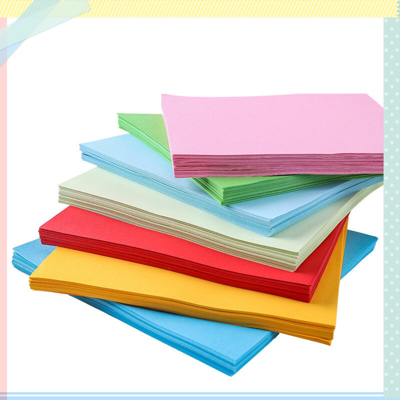 Bộ 100 Tờ Giấy Origami 10 Màu Hai Mặt Hình Vuông 15CM Dành Cho Trẻ Em
