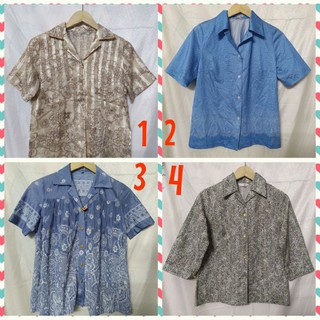 3Áo/100K sơ mi vintage size S M (hết 2,4) (dành cho SP giá 35k) IB shop