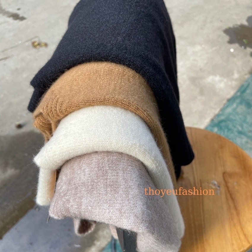 Áo Gile Len Nữ Trơn Cổ V Basic, Áo Ghile Form Rộng nhiều Màu Chất Len Lông Thỏ Mềm Mịn Phong Cách Hàn Quốc Vintage M6615