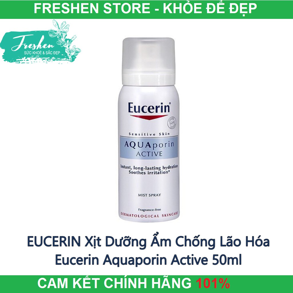 ✅ (CHÍNH HÃNG) EUCERIN Xịt Dưỡng Ẩm Chống Lão Hóa Eucerin Aquaporin Active 50ml