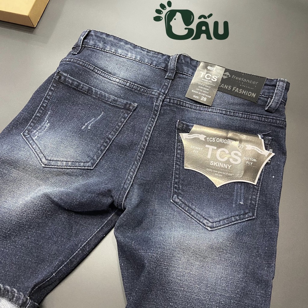 Quần short jean nam Gấu 194 vải jeans bò co dãn, mềm mịn form slimfit 206 | BigBuy360 - bigbuy360.vn