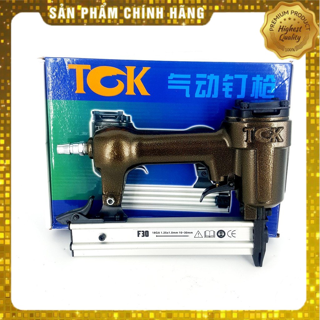 SÚNG BẮN ĐINH TOK F30 DÙNG HƠI KHÍ NÉN CAO CẤP