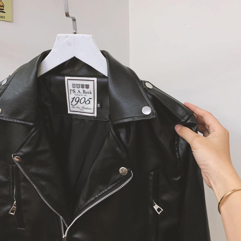 blazer áo 💥Siêu phẩm💥Áo khoác da biker hàng cao cấp -Hình chụp thật