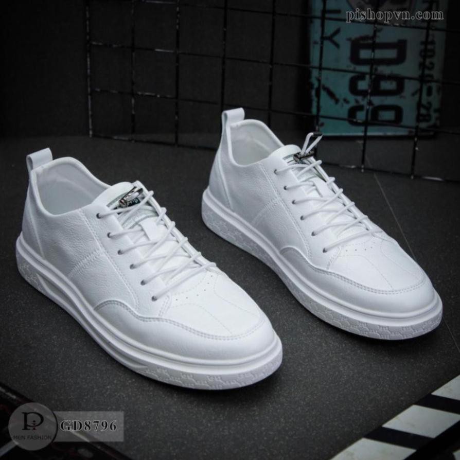 Giày Sneaker Nam - Giày Da Nam Mềm Hàng Chuẩn Fullbox GD8796 -re13d new K