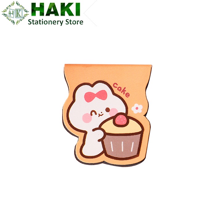 Kẹp đánh dấu trang sách bookmark nam châm HAKI, miếng chặn trang giấy sáng tạo KTL02