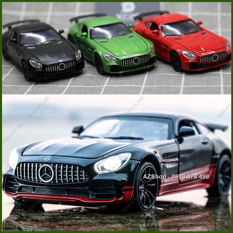 Xe Mô Hình Kim Loại Mercedes Amg Gt Tỉ Lệ 1/32 - Miniauto - 9822