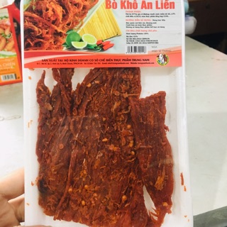 Bò khô miếng đóng khay ăn liền