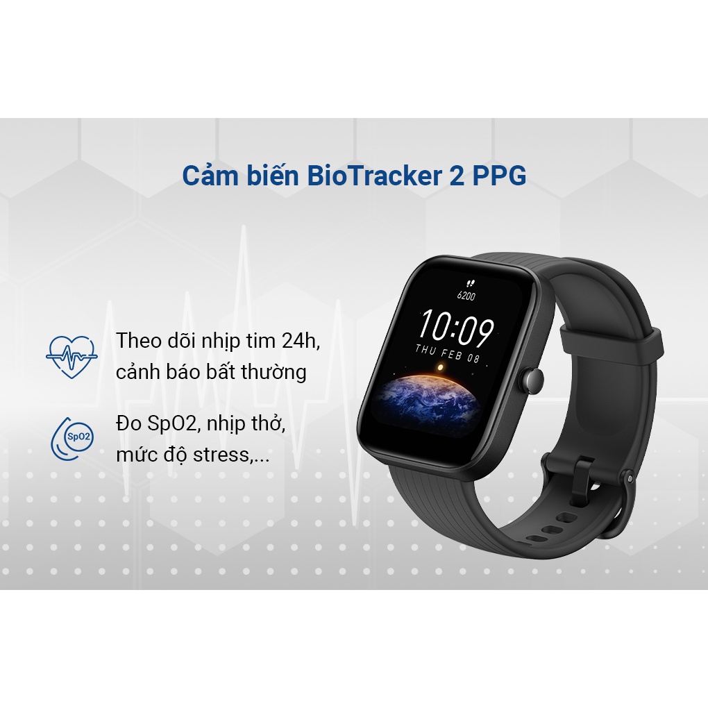 Đồng Hồ Thông Minh Amazfit Bip 3 Pro | Bản Quốc Tế | Hàng Chính Hãng | Bảo Hành 12 Tháng | Mimax Store