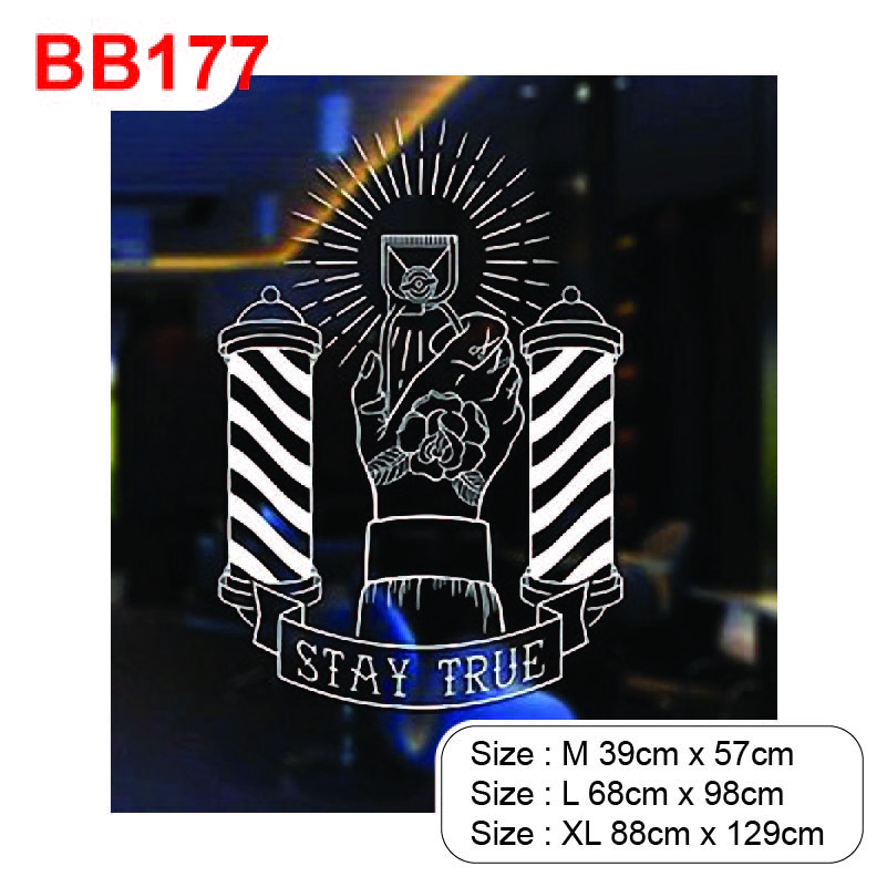 Decal trang trí tiệm Barber, Salon, thu hút khách hàng, tạo điểm nhấn trong tiệm P11