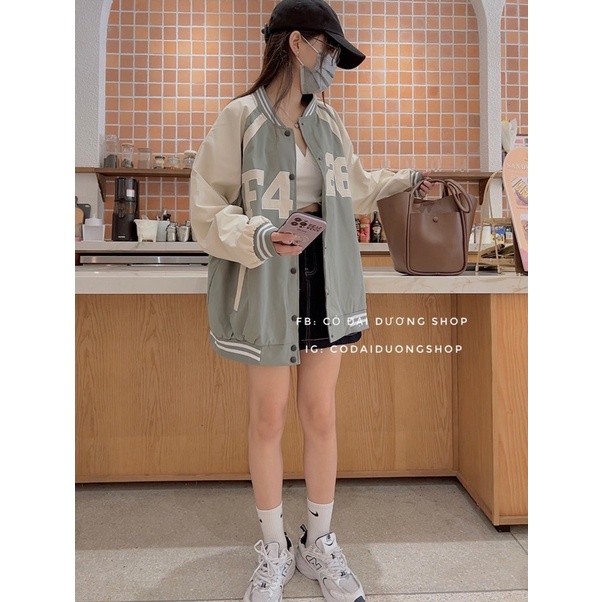 Áo bomber F426 pha tay