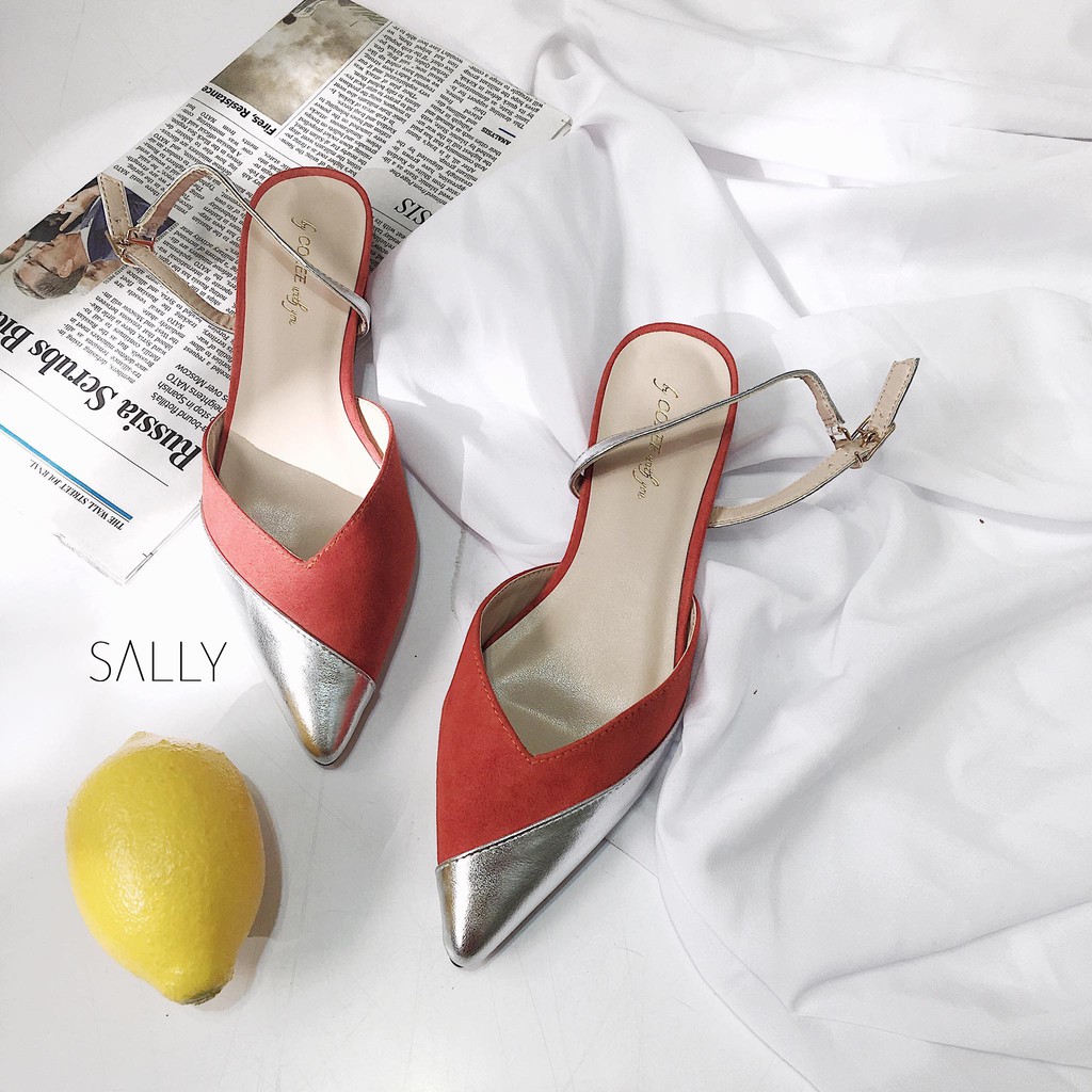 SANDAL BÍT MŨI VIỀN BẠC