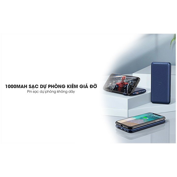 Pin Dự Phòng Không Dây Remax RPP-152 Resu Series 10000mah sạc nhanh Fast Charging