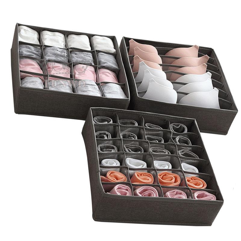 Hộp Đựng Đồ Lót 7/16/24 Ngăn Tiết Kiệm Không Gian