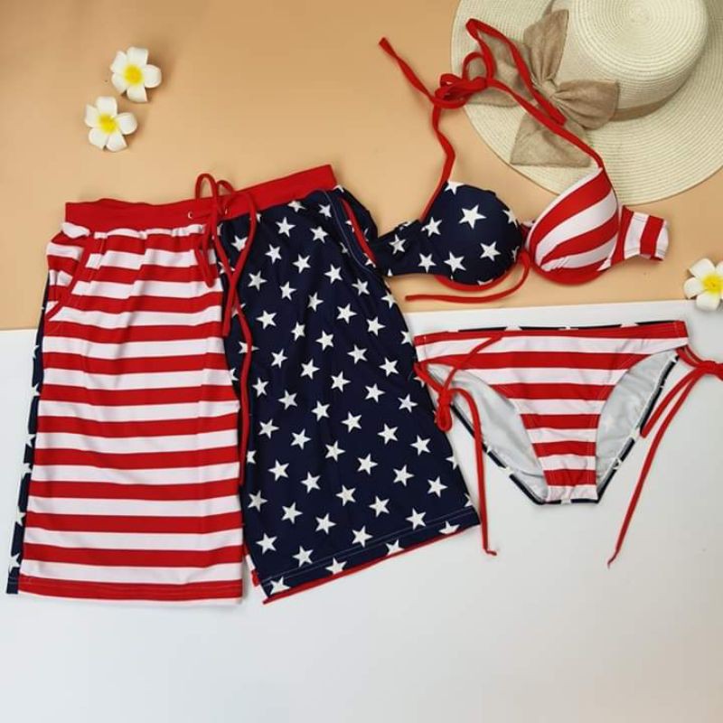 Đồ bơi bikini cờ Mỹ cá tính, xinh đẹp | BigBuy360 - bigbuy360.vn