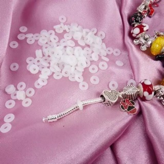 100 - 500 - 1000 chốt cao su chặn charm chặn silicon