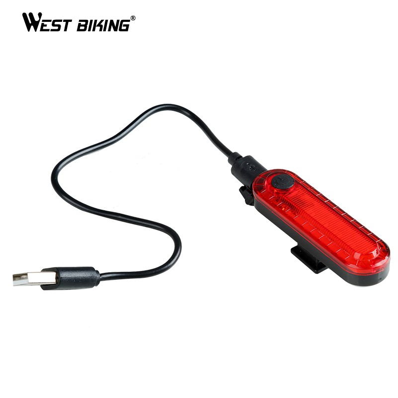 Đèn Hậu Xe Đạp WEST BIKING Chống Nước Có Thể Sạc Lại Qua USB
