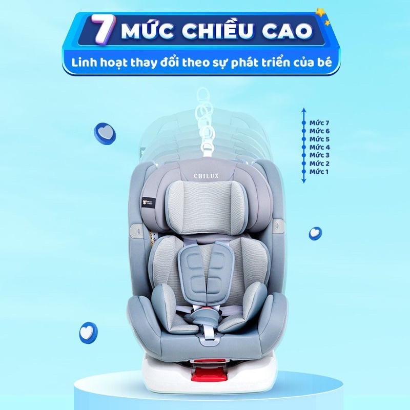 Ghế ngồi ô tô cho bé CHILUX ROY 360 - An toàn, tiện lợi cùng bé đồng hành trên mọi nẻo đường