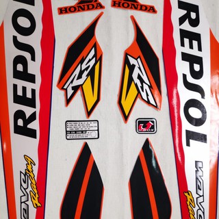 [Xả Kho] Bộ Tem Wave, Tem Dán Xe Máy Wave Repsol (Bao Rẻ)