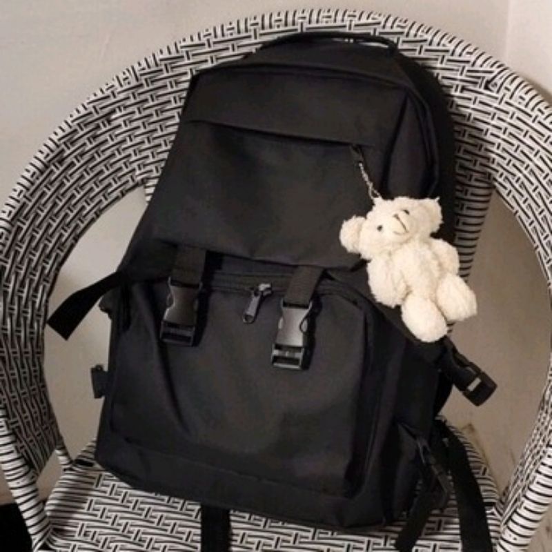 Balo đi học đi chơi,du lịch trơn - ngăn túi trong rộng rãi