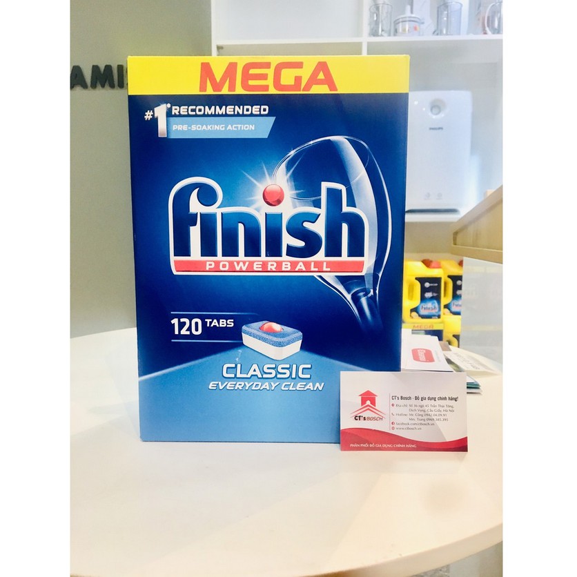 Viên rửa bát Finish Classic 120 Viên/Hộp