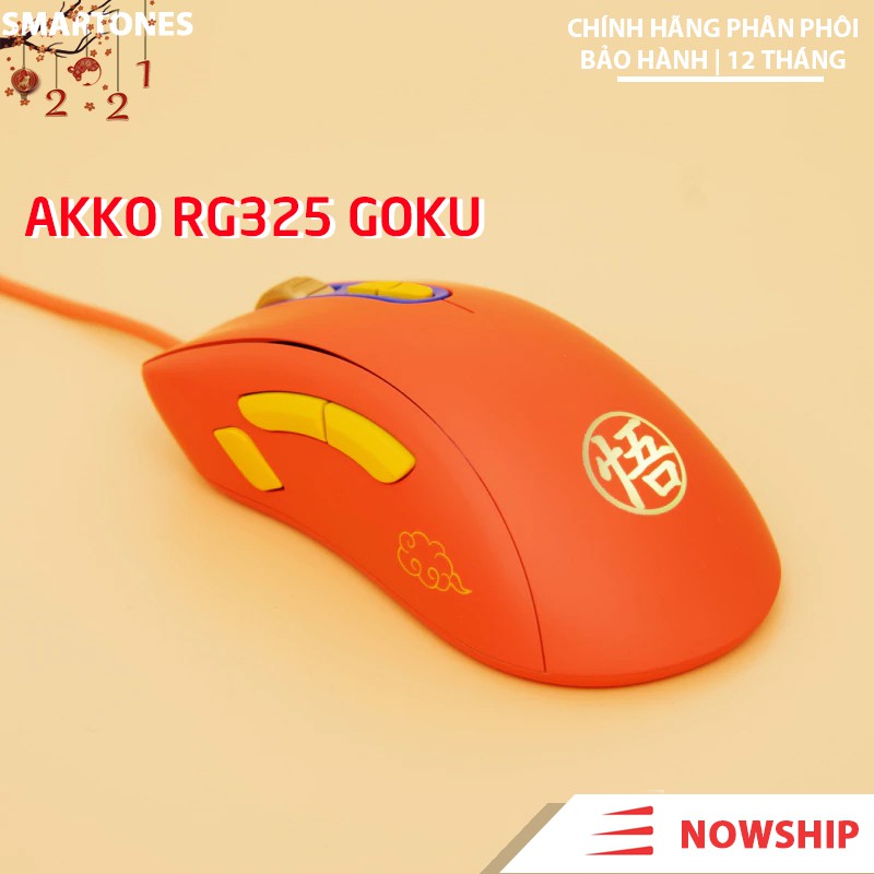 Chuột chơi game AKKO RG325 Dragon Ball Z Mắt đọc PWM3325 Switch Omron (50 triệu lần nhấn)