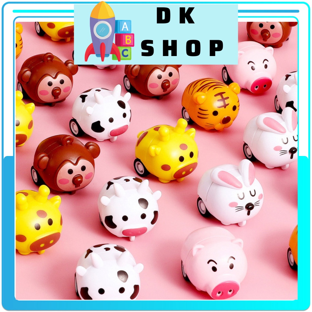 Bộ xe ô tô đồ chơi mini cho bé có dây cót chạy nhỏ nhắn xinh xắn tổng hợp rất nhiều loại xe khác nhau