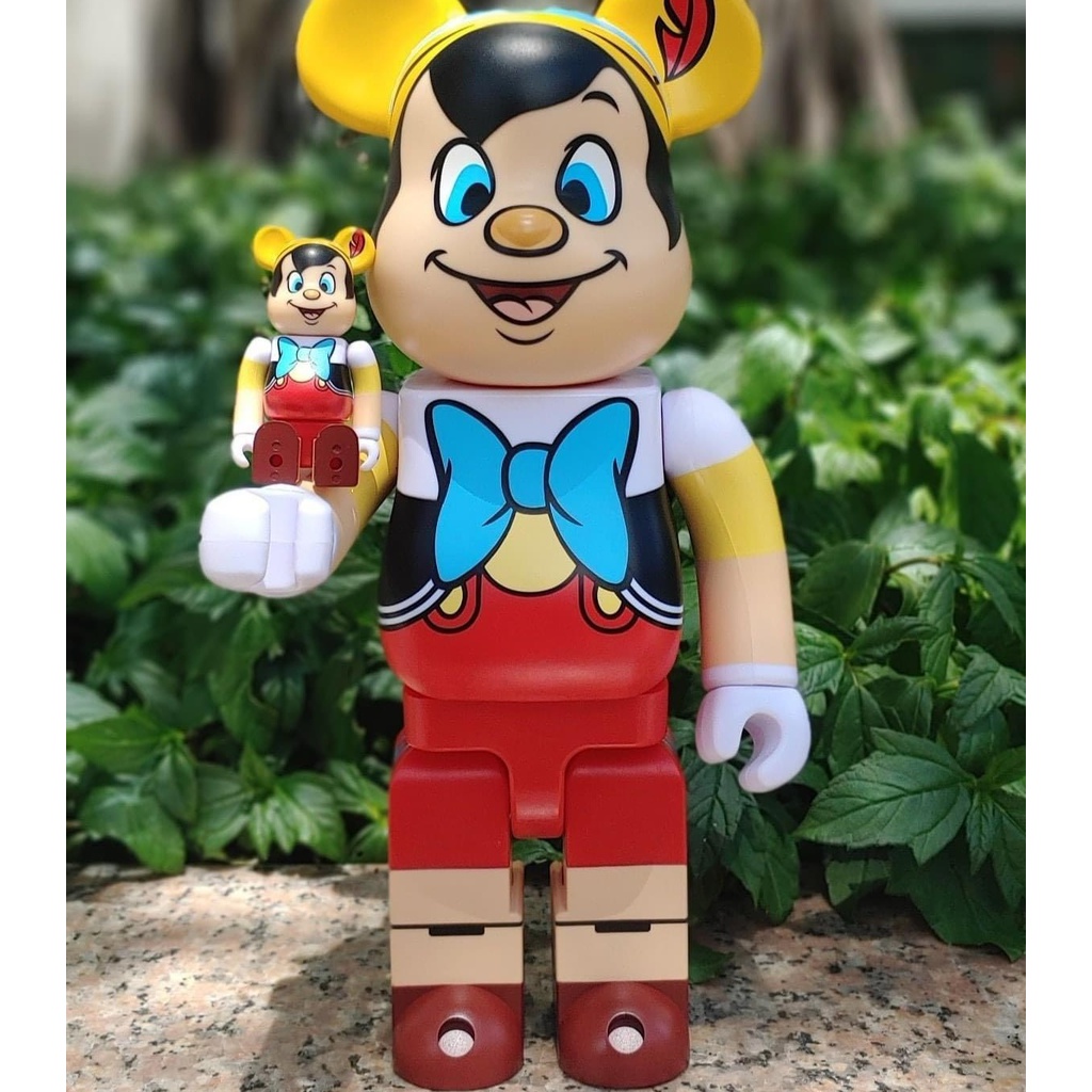 Mô Hình trưng bày decor Bearbrick Disney Pinocchio