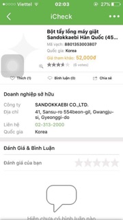 Bột vệ sinh lồng giặt