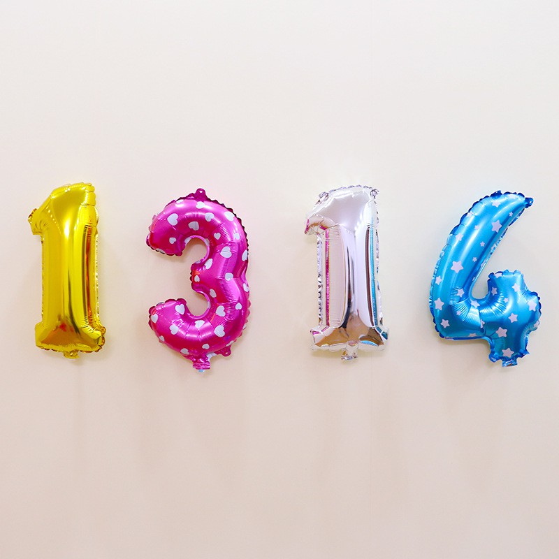(5,9k/số) Bóng số sinh nhật size 40cm