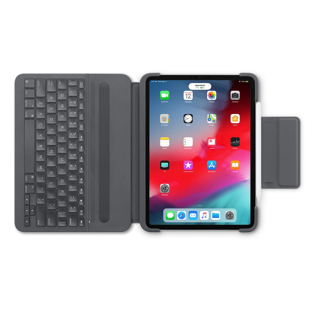 Bao da kèm bàn phím Logitech Slim Folio Pro - Kết nối Bluetooth dành cho iPad Pro 11 inch - hàng chính hãng