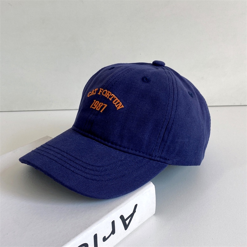 Mũ Lưỡi Trai Thêu 1987 Thiết Kế Phong Cách Retro Giản Dị Thời Trang Dành Cho Trẻ Nhỏ