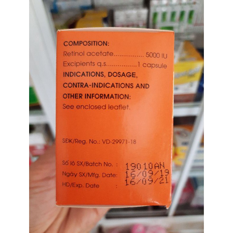 ✅Viên Uống VITAMIN A 5000IU MEKOPHAR(100 viên) | BigBuy360 - bigbuy360.vn