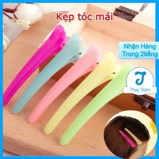 nếp tóc hàn quốc dùng trong trang điểm màu xanh đỏ hồng