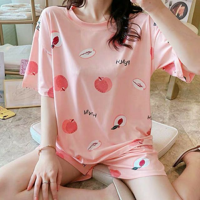 Bộ đồ mặc nhà cộc tay thun sữa mềm mát dễ thương [BC10] HÀNG QUẢNG CHÂU | BigBuy360 - bigbuy360.vn