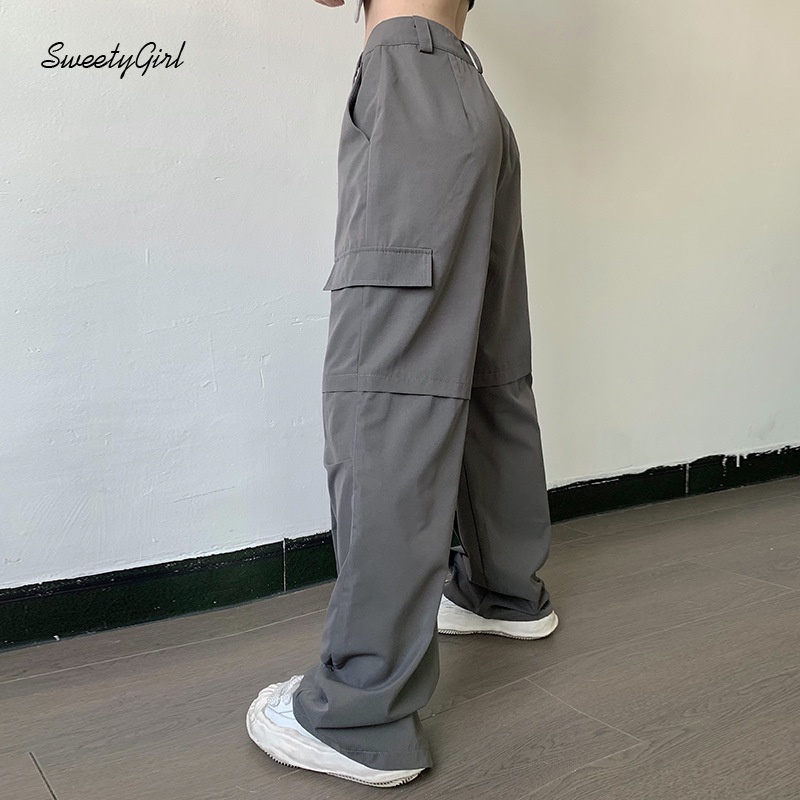 Quần Dài Thể Thao Lưng Cao Ống Đứng Màu Trơn Thời Trang Cho Nữ