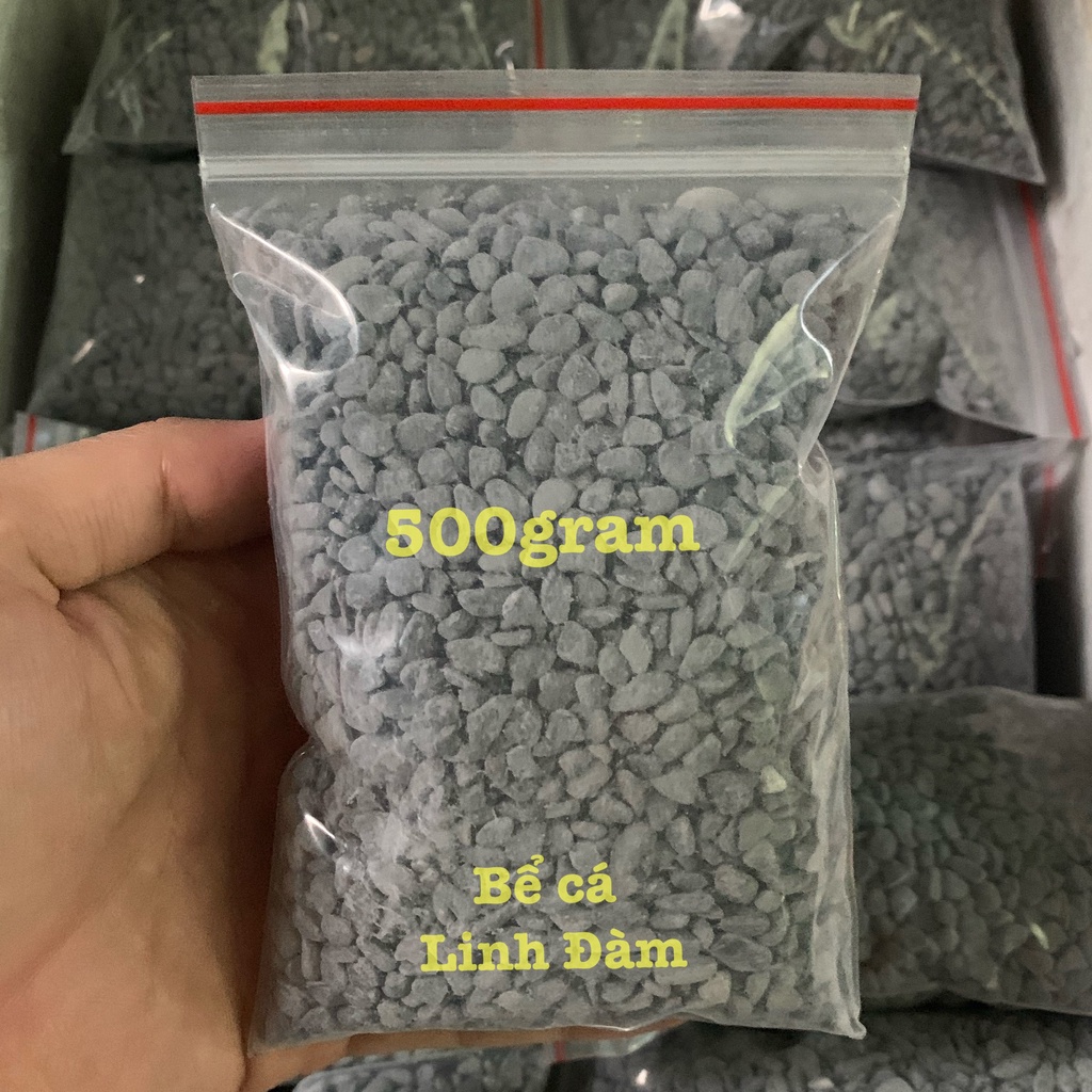 500gram Sỏi Đen Platinum Trang Trí Bể Cá, Lót Chậu, Sân Vườn, Trang Trí Thủy Sinh