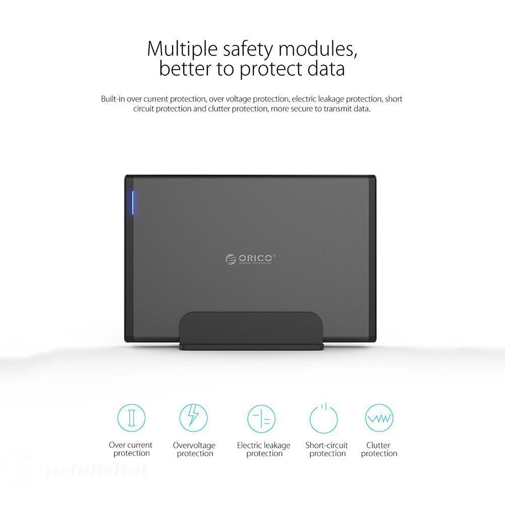 Hộp Đựng Ổ Cứng Ngoài Orico 7688c3 3.5 Inch Type-C Usb3.1 | BigBuy360 - bigbuy360.vn