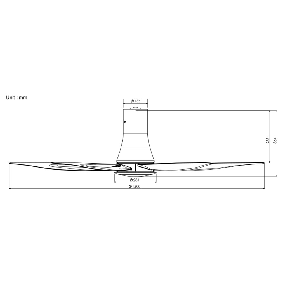 Quạt Trần 5 cánh Panasonic F-60TDN